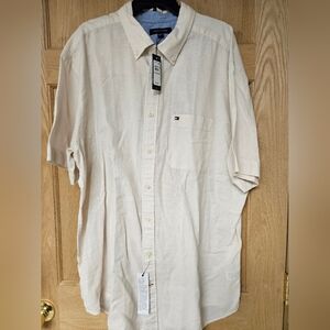 Tommy Hilfiger Beige 2XLT Shirt Dress‎ New